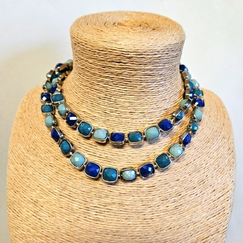 Vintage Garbo Tri-Coloured Long Necklace